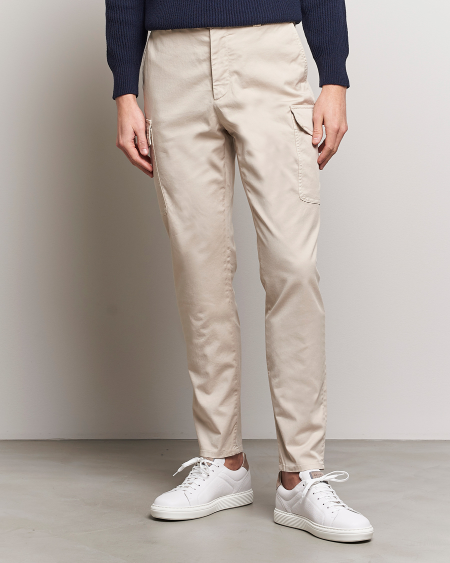 Herren | Cargohosen | Brunello Cucinelli | Cotton Cargo Pants Light Beige