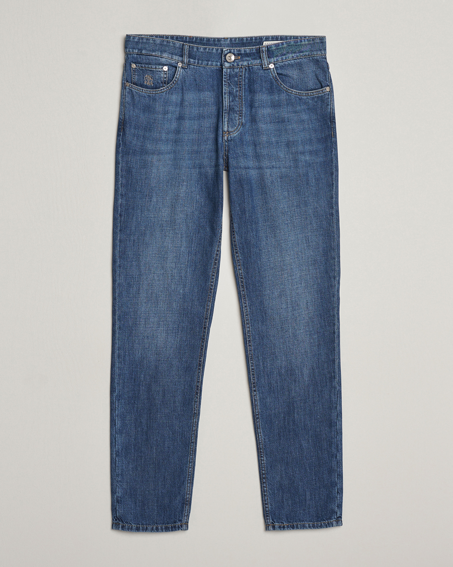 Herren | Hosen | Brunello Cucinelli | Traditional Fit Jeans Dark Blue Wash