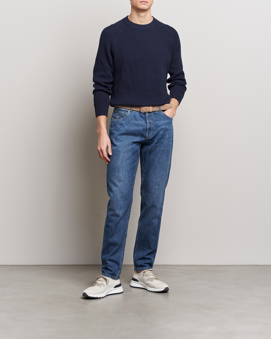 Herren | Hosen | Brunello Cucinelli | Traditional Fit Jeans Dark Blue Wash