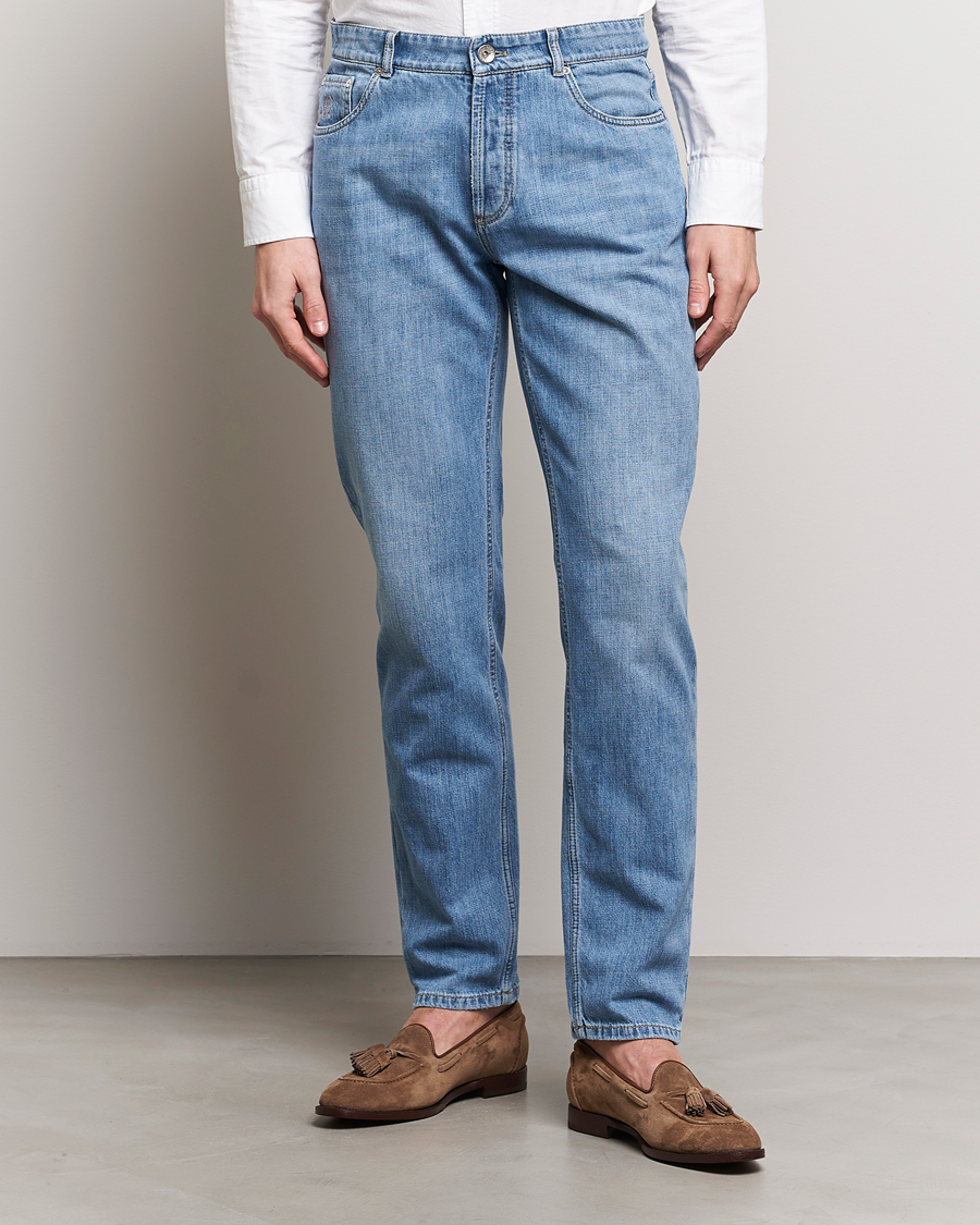 Herren | Brunello Cucinelli | Brunello Cucinelli | Traditional Fit Jeans Blue Wash