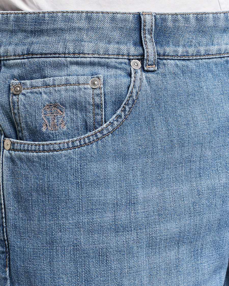 Herren | Jeans | Brunello Cucinelli | Traditional Fit Jeans Blue Wash