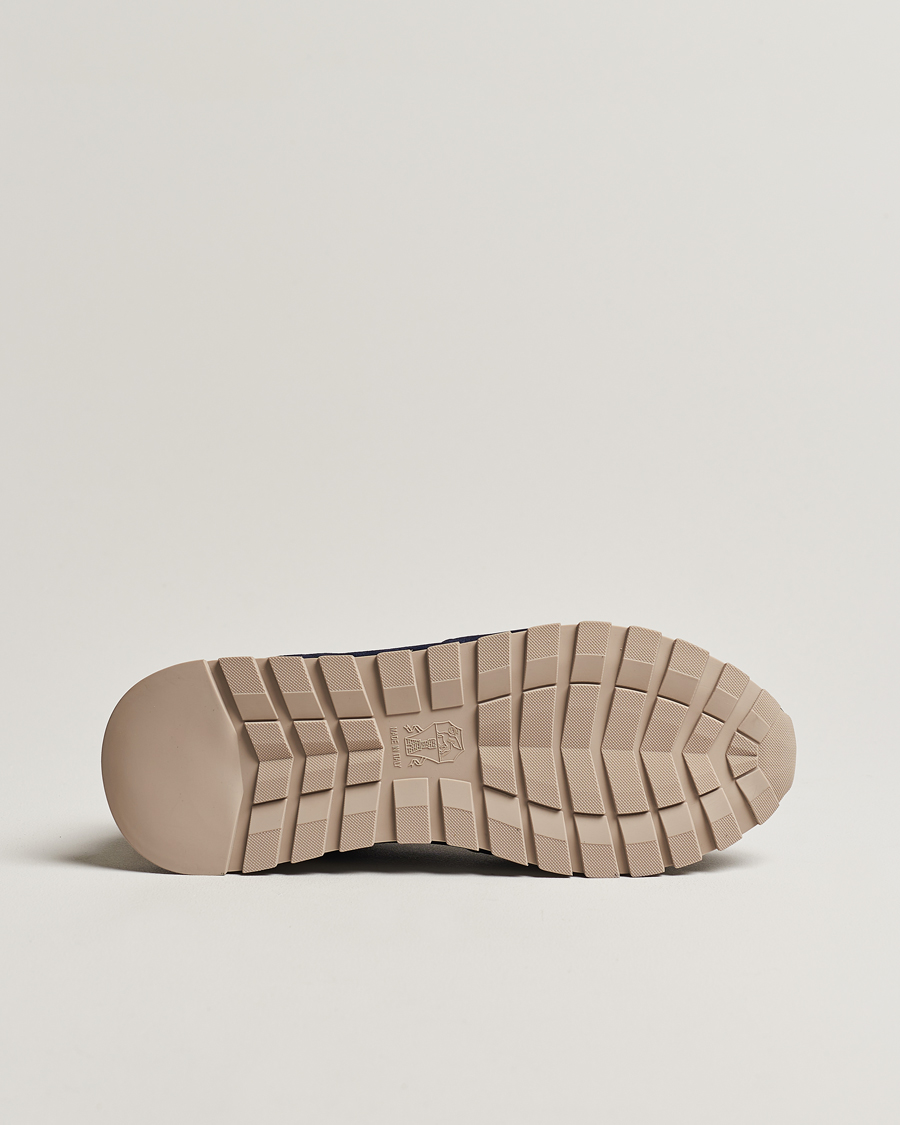 Herren | Brunello Cucinelli Perforated Running Sneakers Navy Suede | Brunello Cucinelli | Perforated Running Sneakers Navy Suede