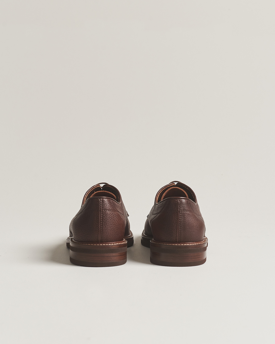 Herren | Brunello Cucinelli Plain Toe Derby Dark Brown Deerskin | Brunello Cucinelli | Plain Toe Derby Dark Brown Deerskin