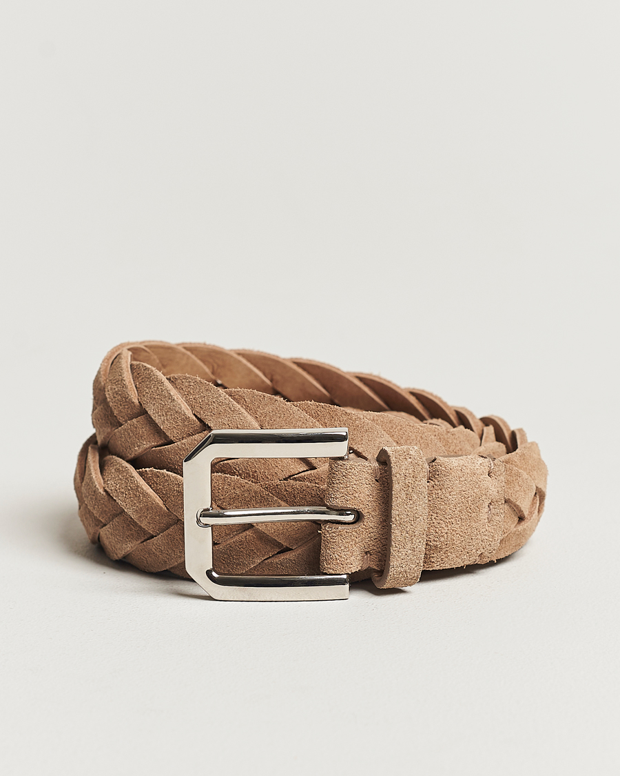 Herren | Brunello Cucinelli Braided Belt Desert Suede | Brunello Cucinelli | Braided Belt Desert Suede