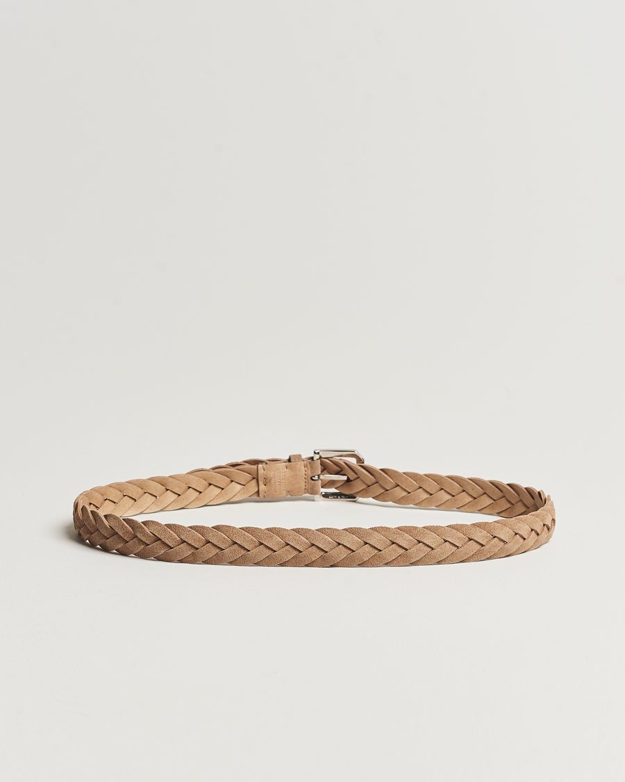 Herren | Geflochtene Gürtel | Brunello Cucinelli | Braided Belt Desert Suede