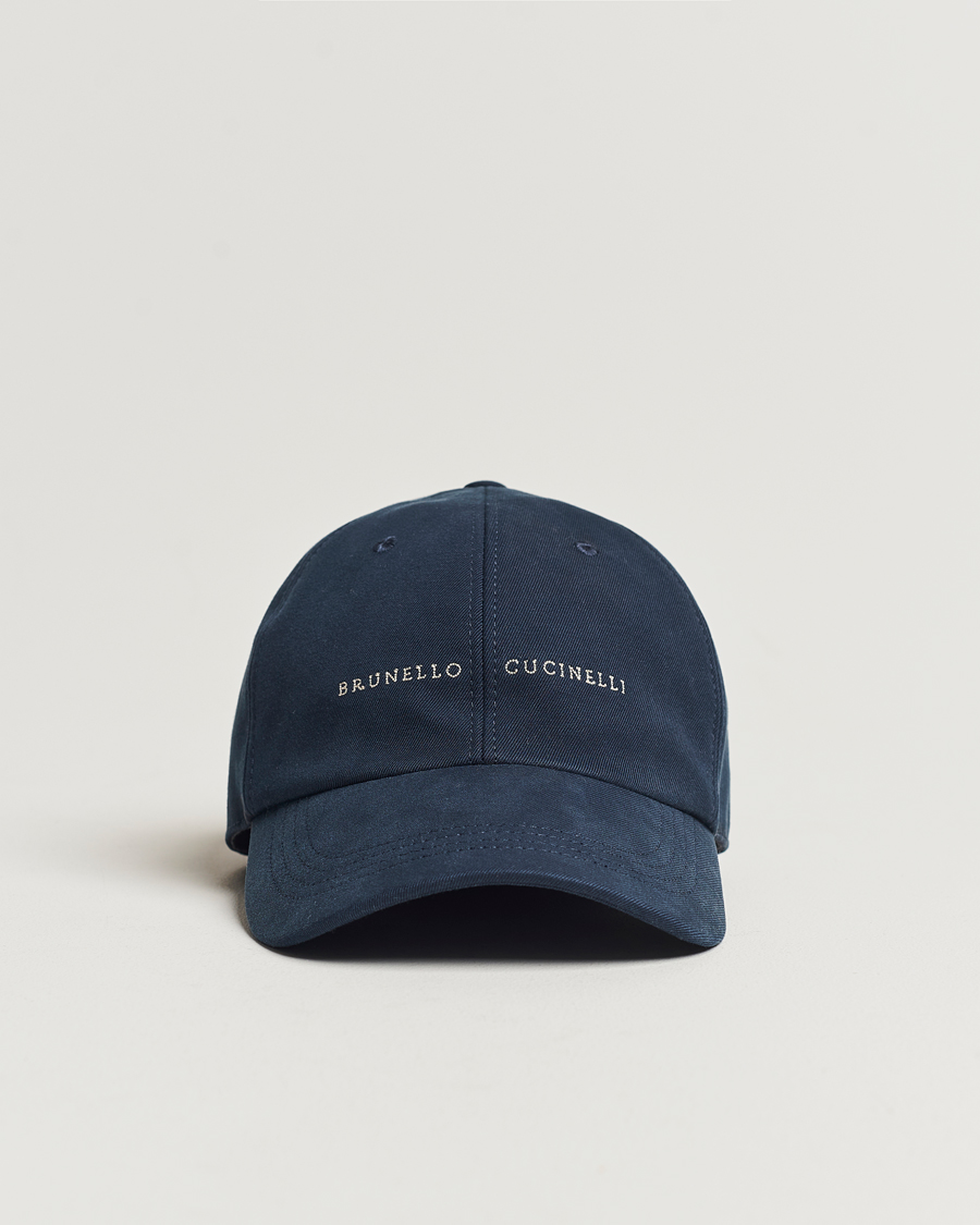 Herren | Brunello Cucinelli Cotton Baseball Cap Navy | Brunello Cucinelli | Cotton Baseball Cap Navy
