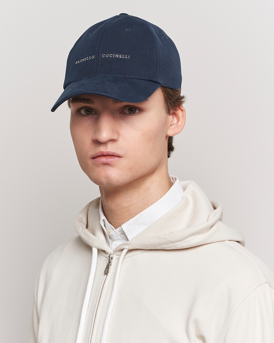 Herren | Hüte & Mützen | Brunello Cucinelli | Cotton Baseball Cap Navy