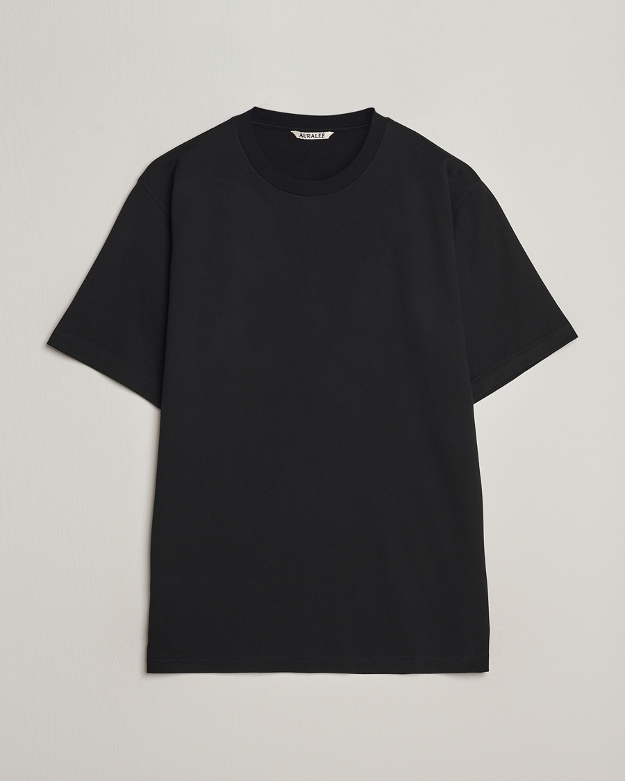 Herren | T-Shirts | Auralee | Luster Plating T-Shirt Black