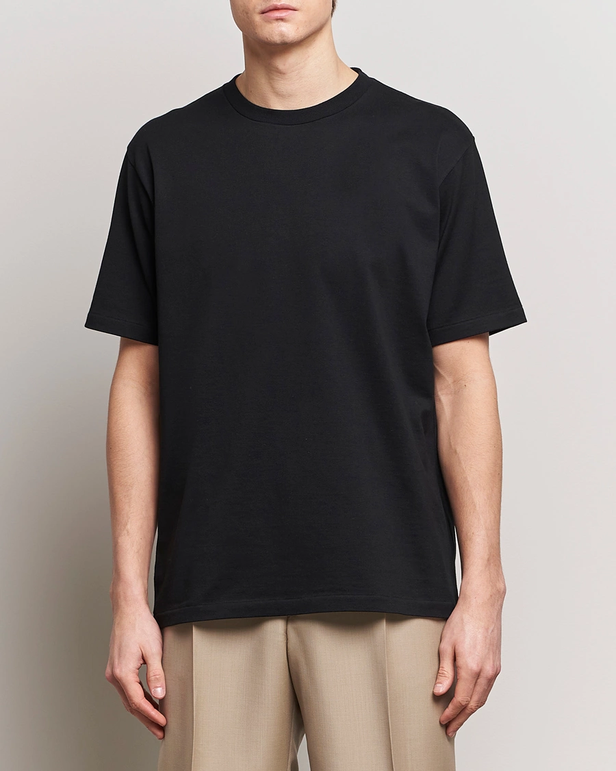 Herren | Schwartze t-shirts | Auralee | Luster Plating T-Shirt Black