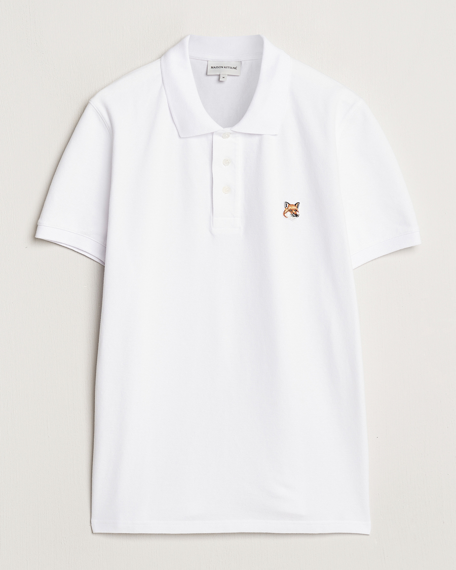 Herren | Poloshirts | Maison Kitsuné | Fox Head Polo White