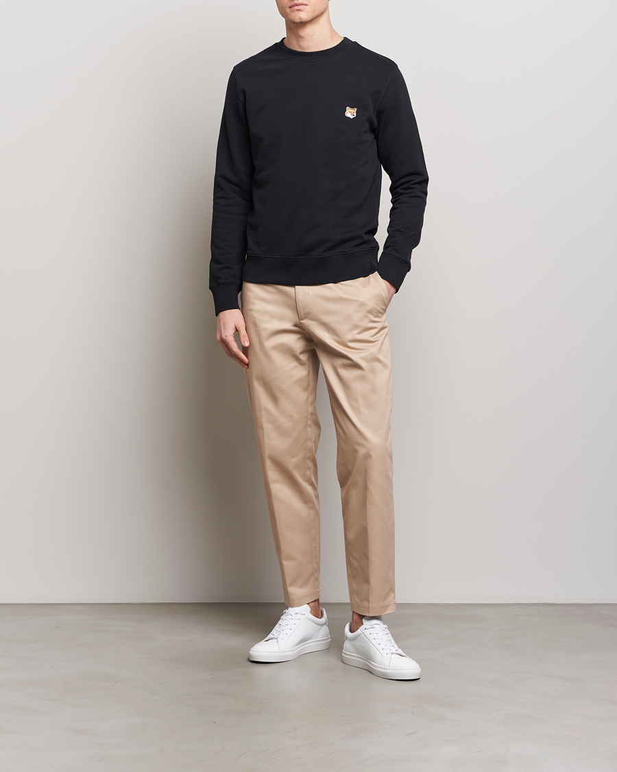 Herren | Pullover | Maison Kitsuné | Fox Head Sweatshirt Black