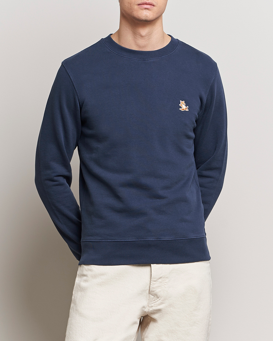 Men |  | Maison Kitsuné | Chillax Fox Sweatshirt Ink Blue