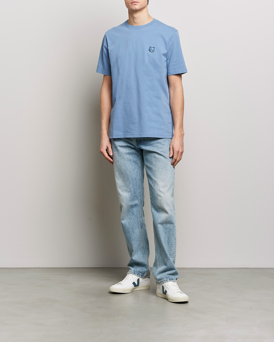 Herren | T-Shirts | Maison Kitsuné | Tonal Fox Head T-Shirt Hampton Blue