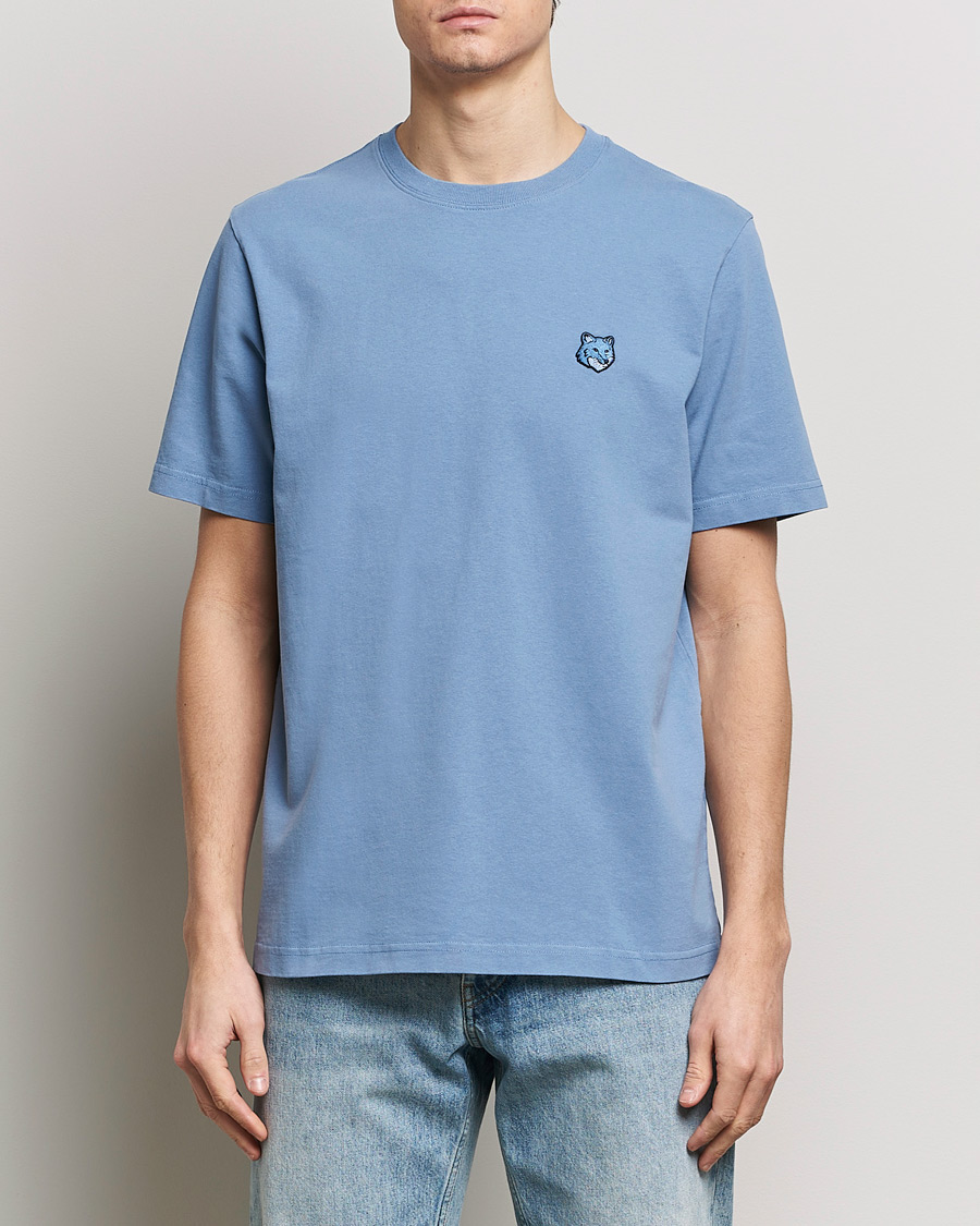 Men |  | Maison Kitsuné | Tonal Fox Head T-Shirt Hampton Blue