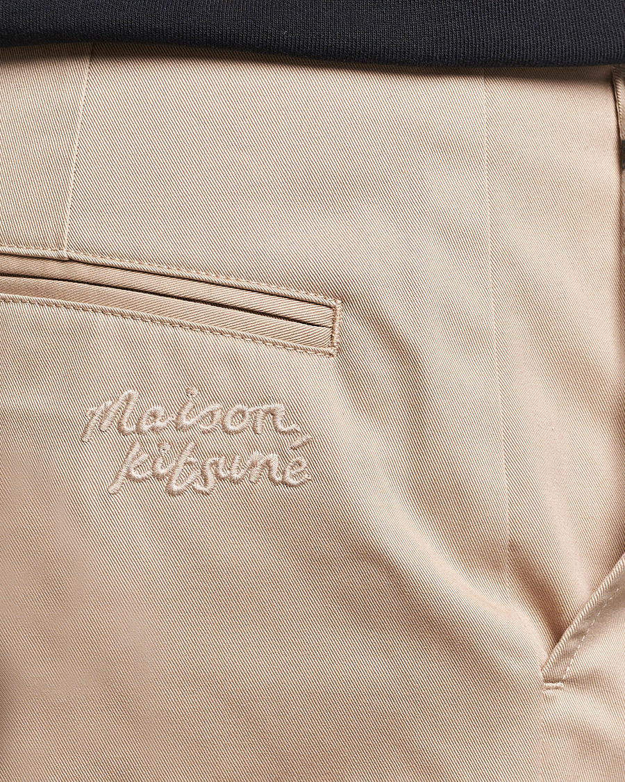 Herren | Hosen | Maison Kitsuné | Straight Chino Light Beige