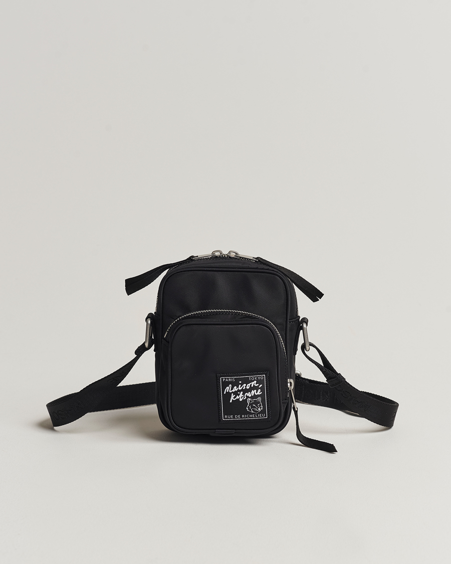 Maison Kitsune The Traveller Crossbody Pouch Black