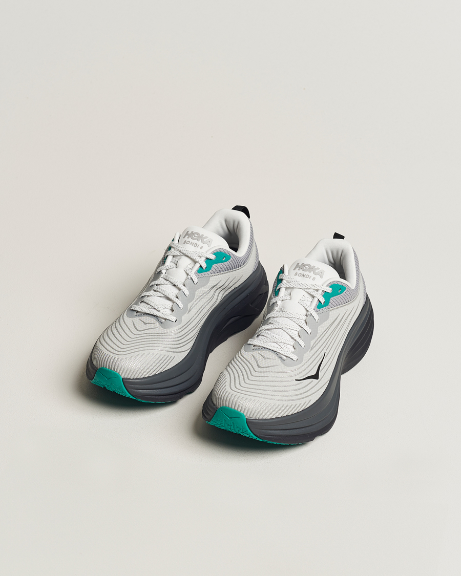 Herren | Hoka Stealth/Tech Bondi 8 Harbor Mist/Black | Hoka One One | Hoka Stealth/Tech Bondi 8 Harbor Mist/Black