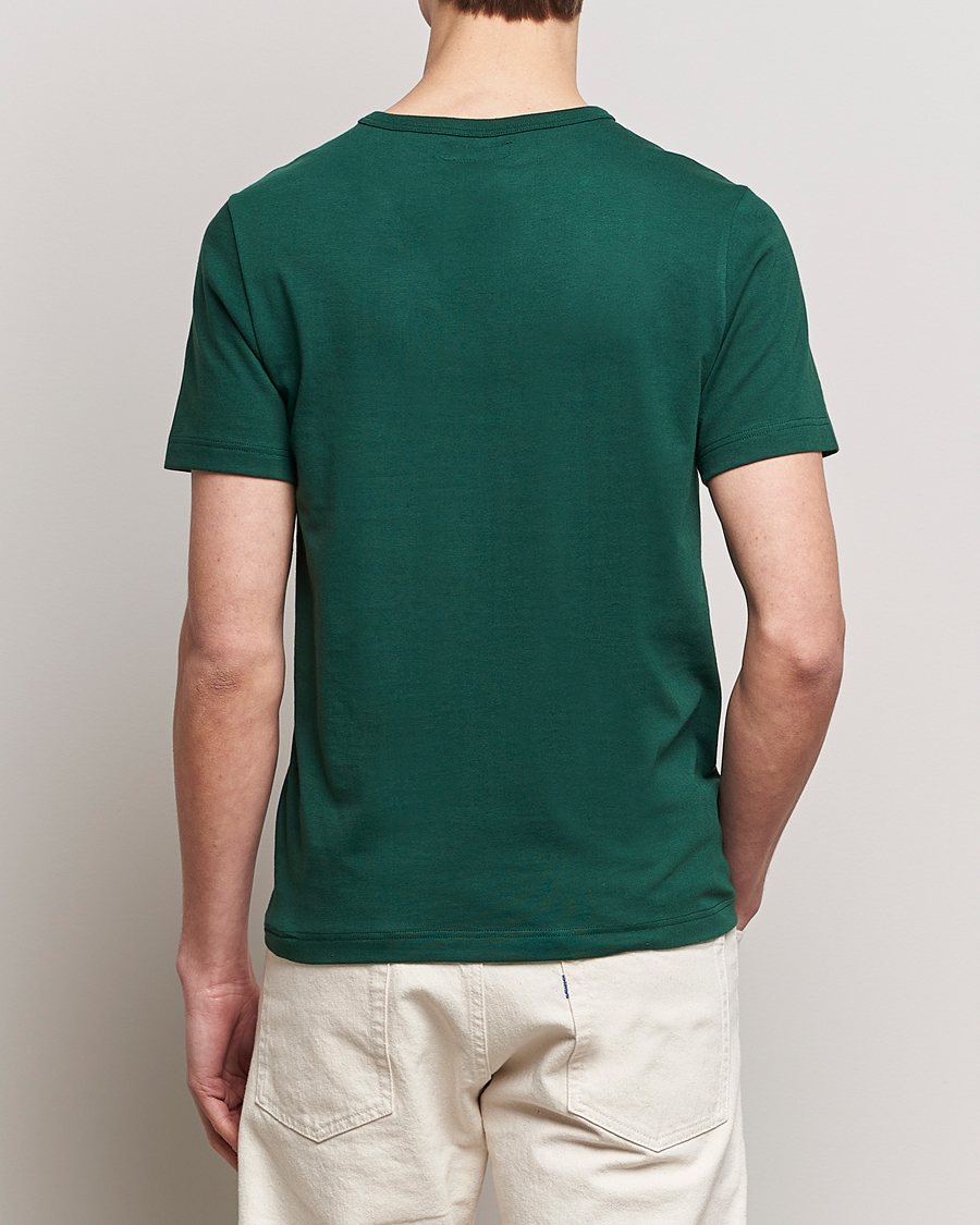 Herren | T-Shirts | Merz b. Schwanen | 1950s Classic Loopwheeled T-Shirt Classic Green