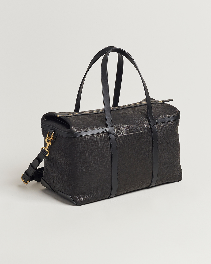 Men | Mismo | Mismo | Tour Pebbled Leather Weekendbag Black