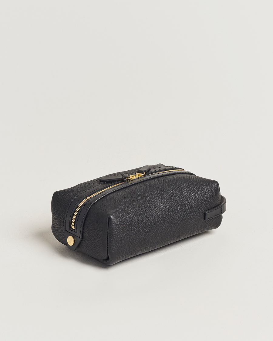 Herren |  | Mismo | Groom Pebbled Leather Washbag Black