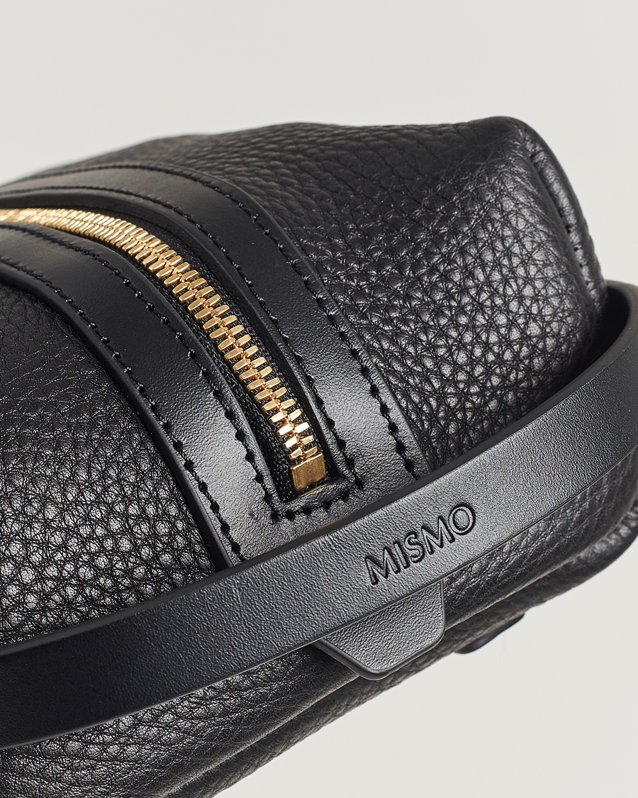 Herren | Taschen | Mismo | Groom Pebbled Leather Washbag Black