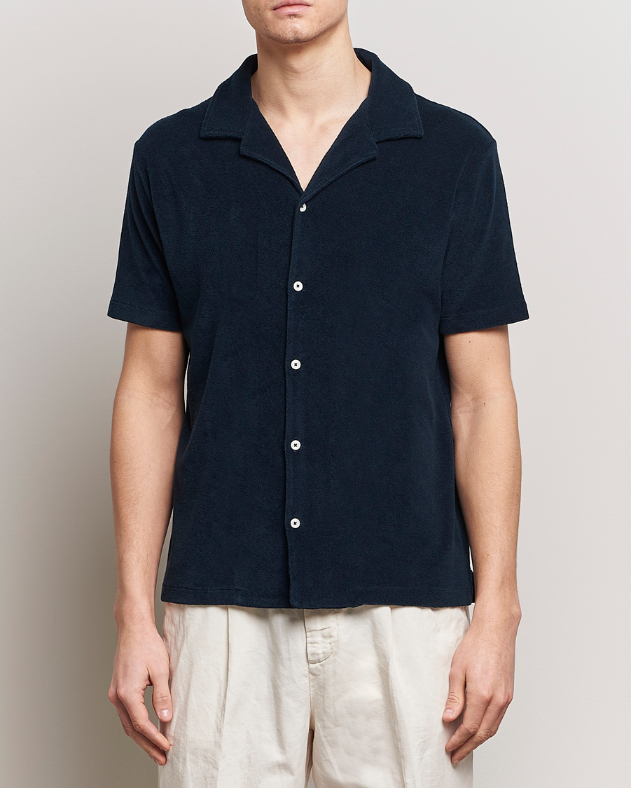 Men |  | Altea | Terry Bowling Shirt Navy