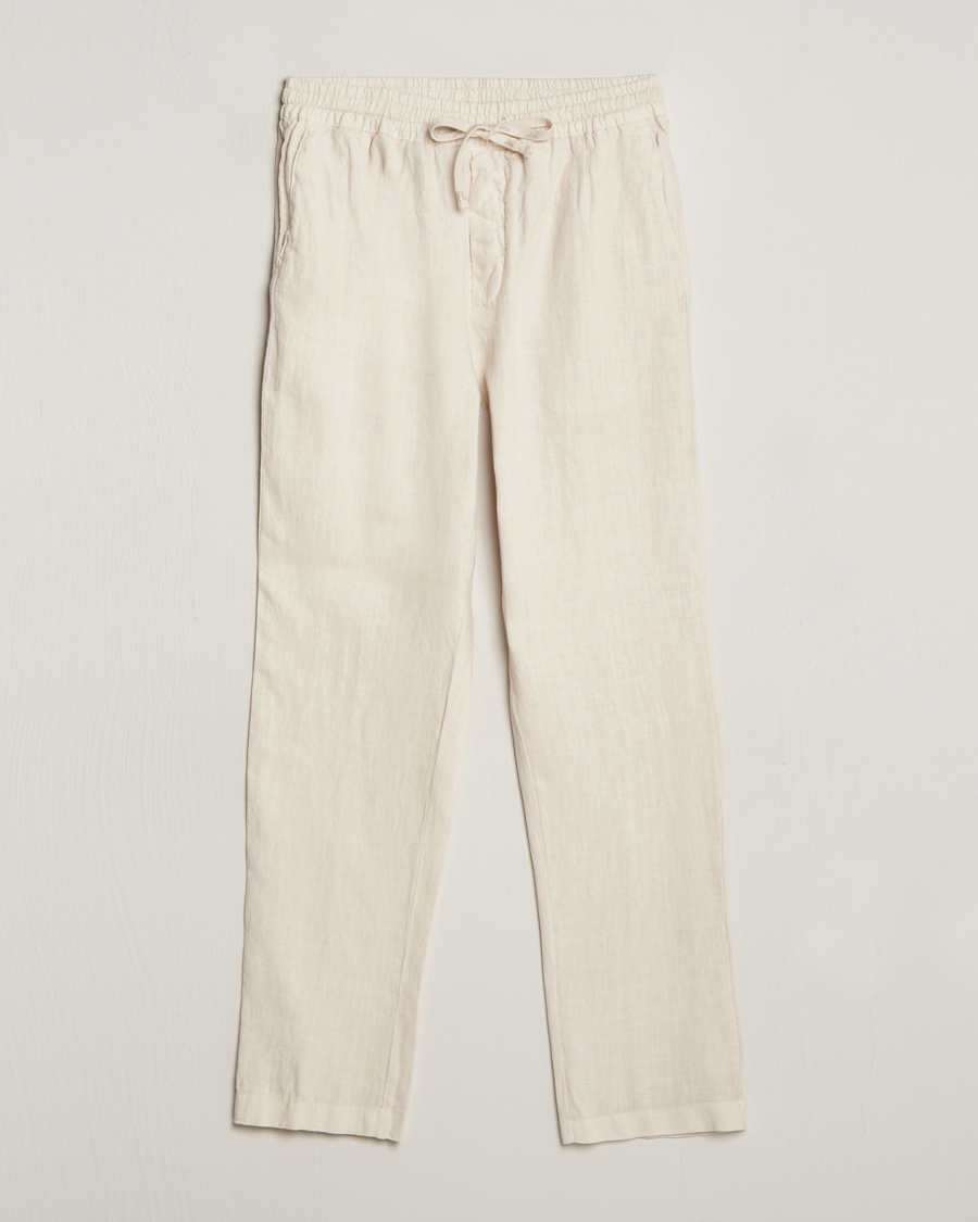 Herren |  | Altea | Linen Drawstring Pants Beige