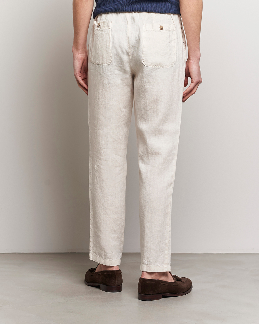 Herren | Hosen | Altea | Linen Drawstring Pants Beige