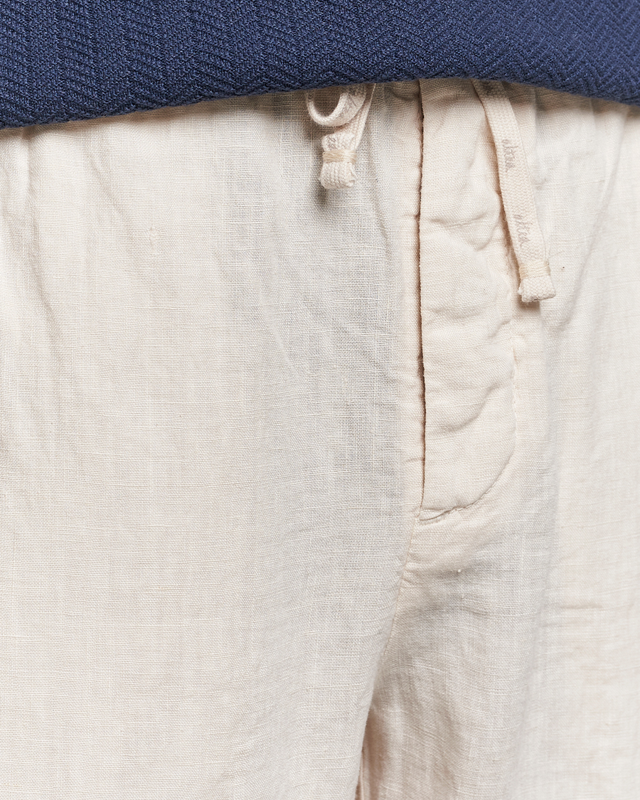 Herren | Hosen | Altea | Linen Drawstring Pants Beige