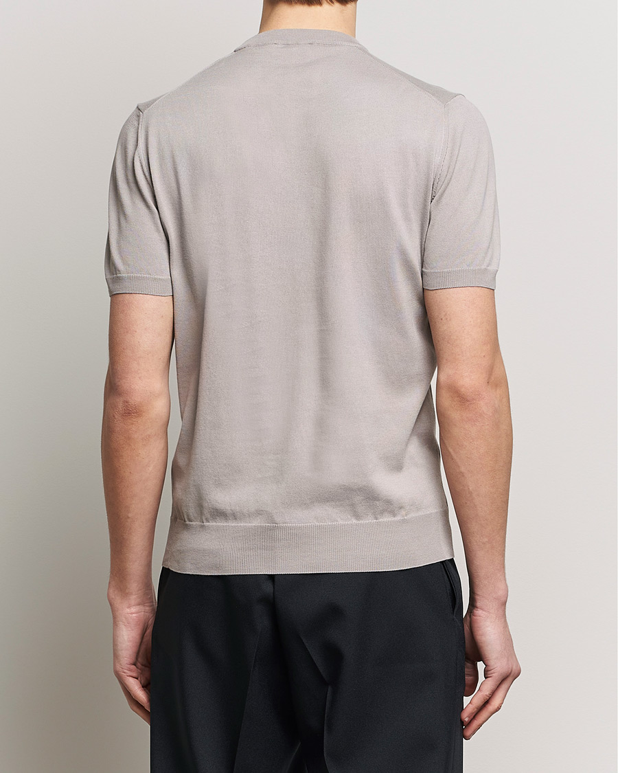 Herren | T-Shirts | Altea | Extrafine Cotton Knit T-Shirt Taupe