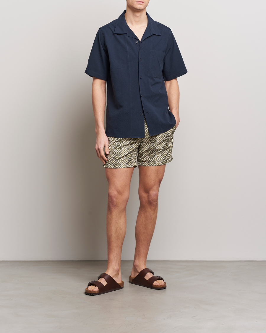 Herren | Badehosen | Altea | Printed Swim Shorts Green