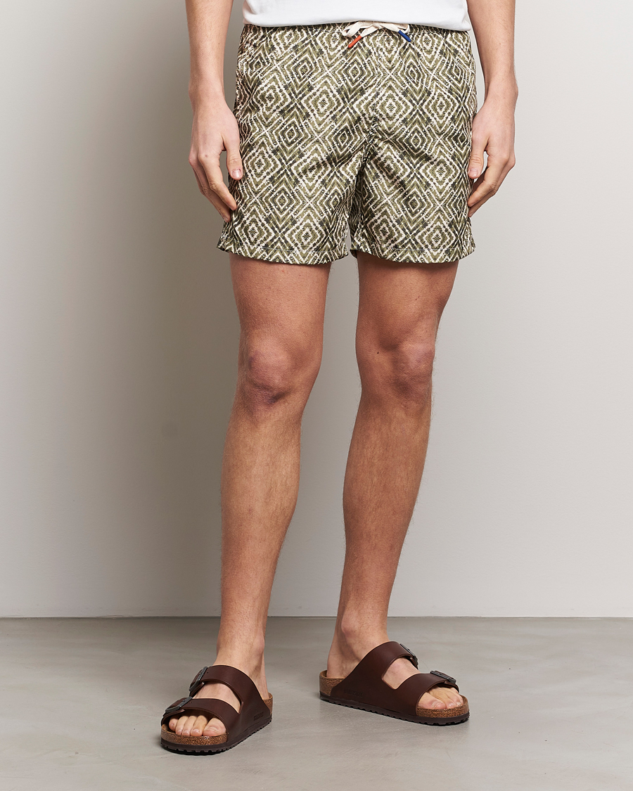 Herren | Kleidung | Altea | Printed Swim Shorts Green