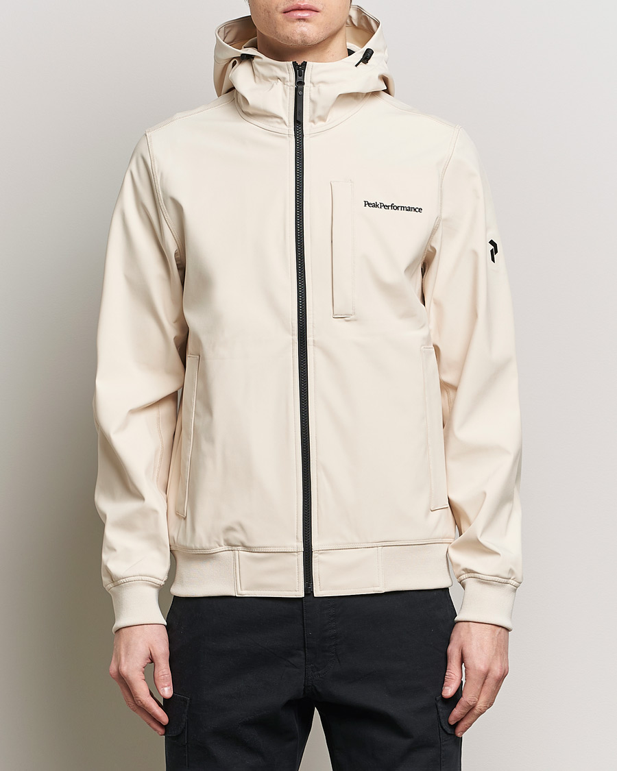 Herren |  | Peak Performance | Softshell Hooded Jacket Sand Fog