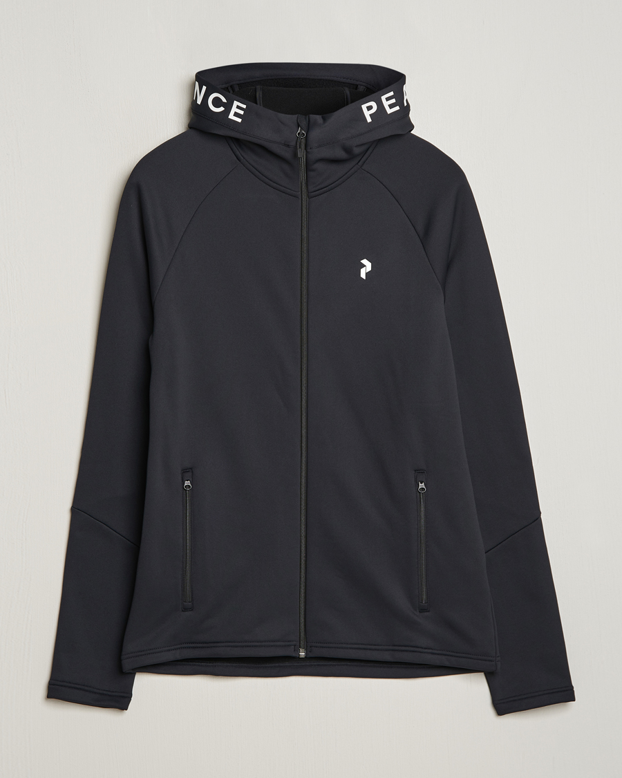 Herren | Pullover | Peak Performance | Rider Hooded Full Zip Black