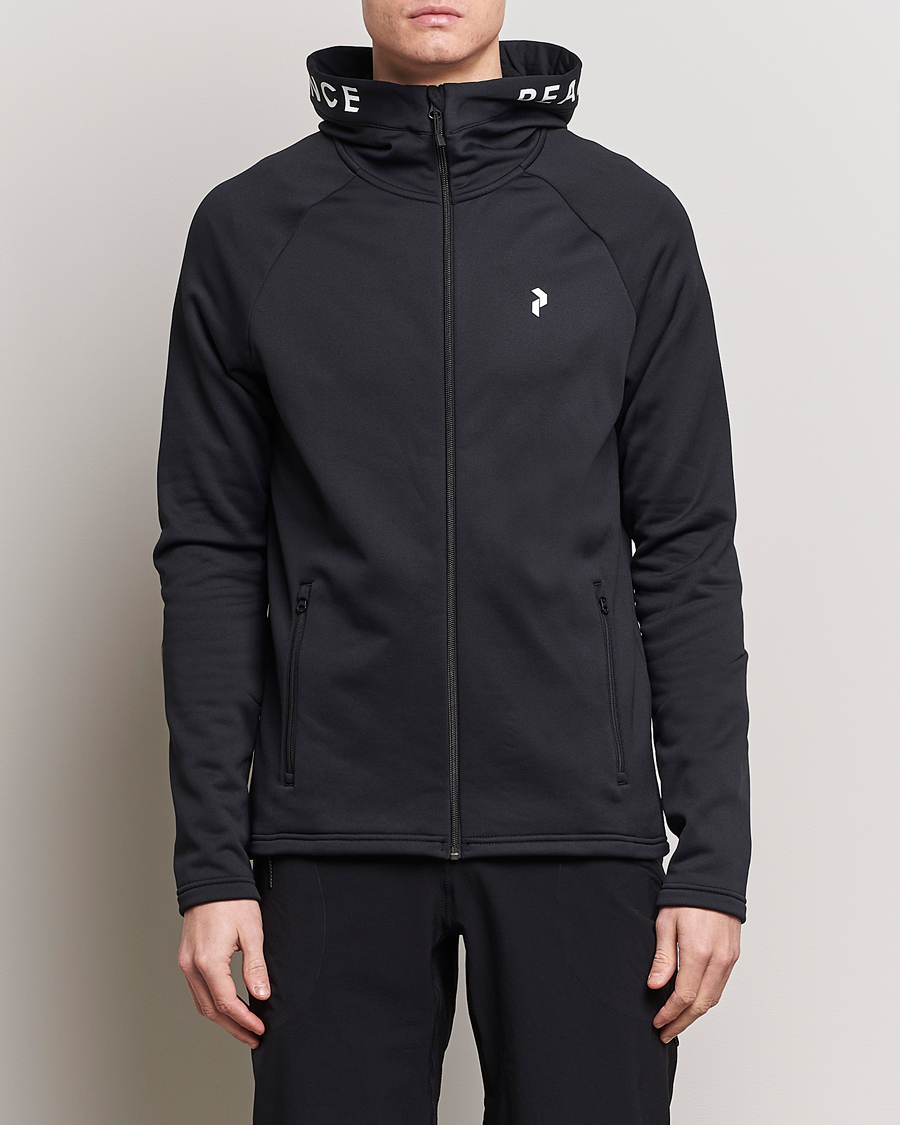 Herren | Kapuzenpullover | Peak Performance | Rider Hooded Full Zip Black