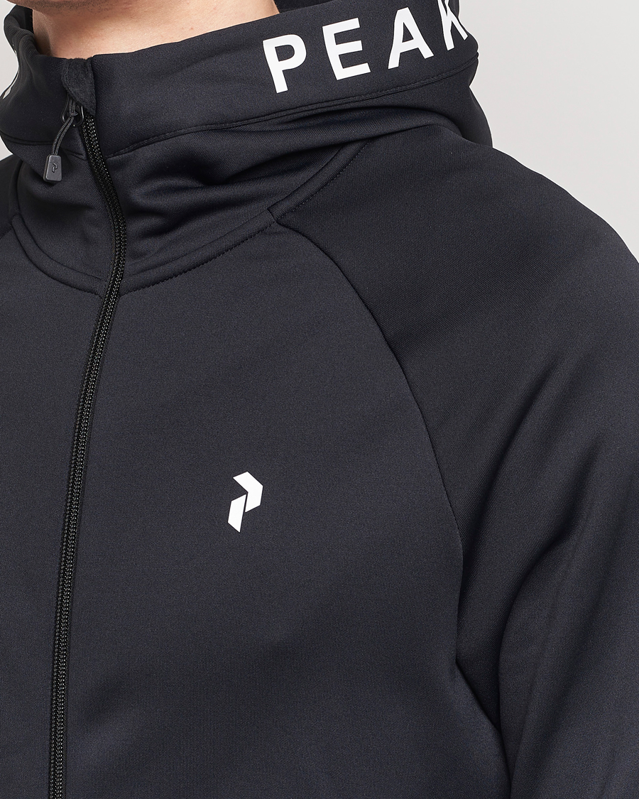 Herren | Pullover | Peak Performance | Rider Hooded Full Zip Black