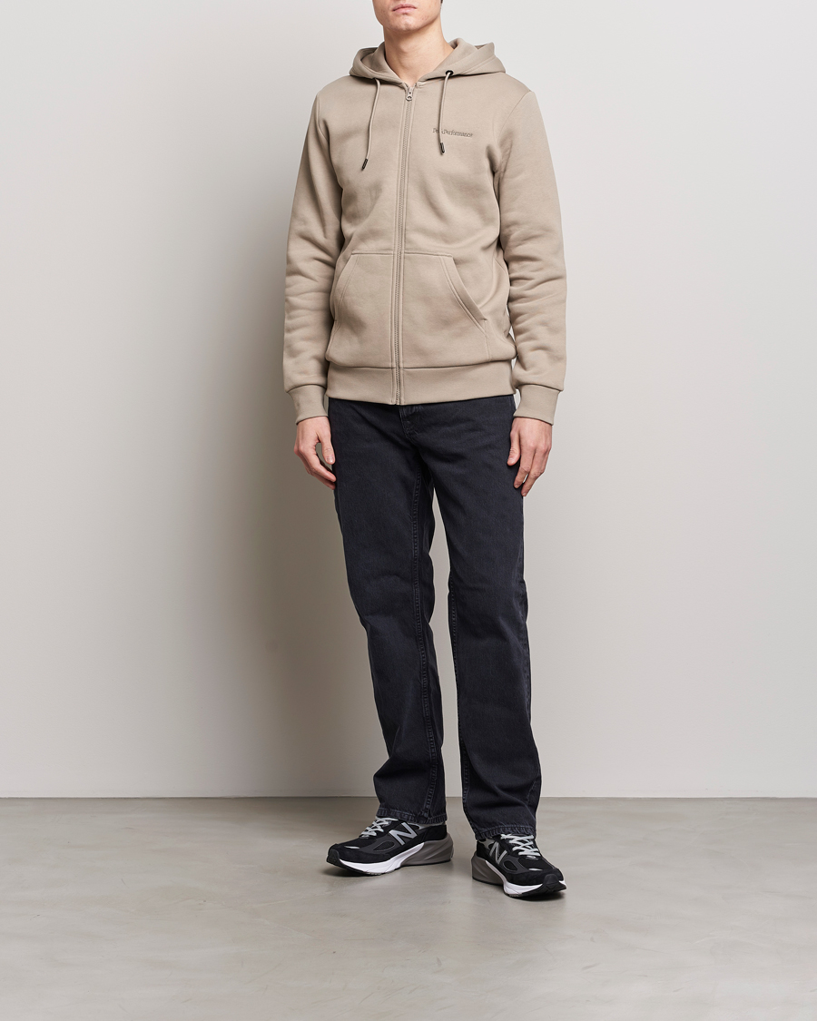 Herren | Pullover | Peak Performance | Original Logo Full Zip Hoodie Avid Beige