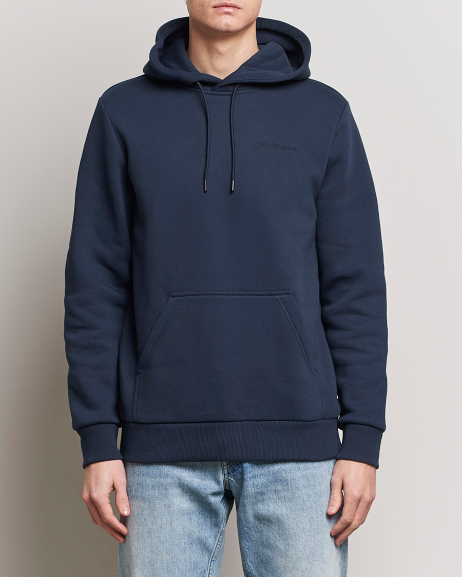 Herren | Peak Performance | Peak Performance | Original Logo Hoodie Blue Shadow