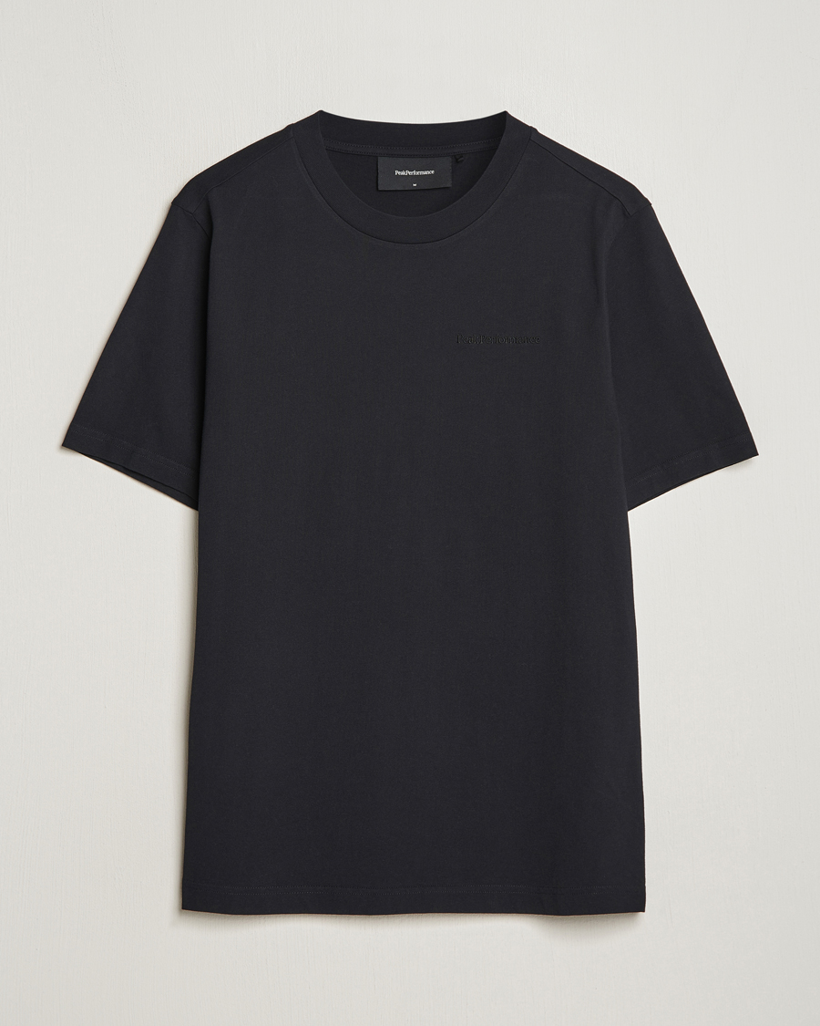 Herren | T-Shirts | Peak Performance | Original Logo Crew Neck T-Shirt Black