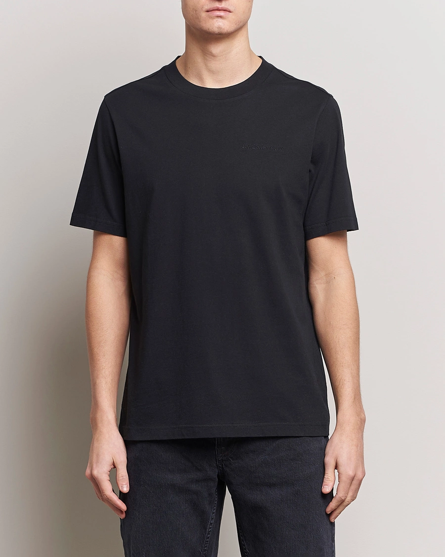 Herren | Schwartze t-shirts | Peak Performance | Original Logo Crew Neck T-Shirt Black