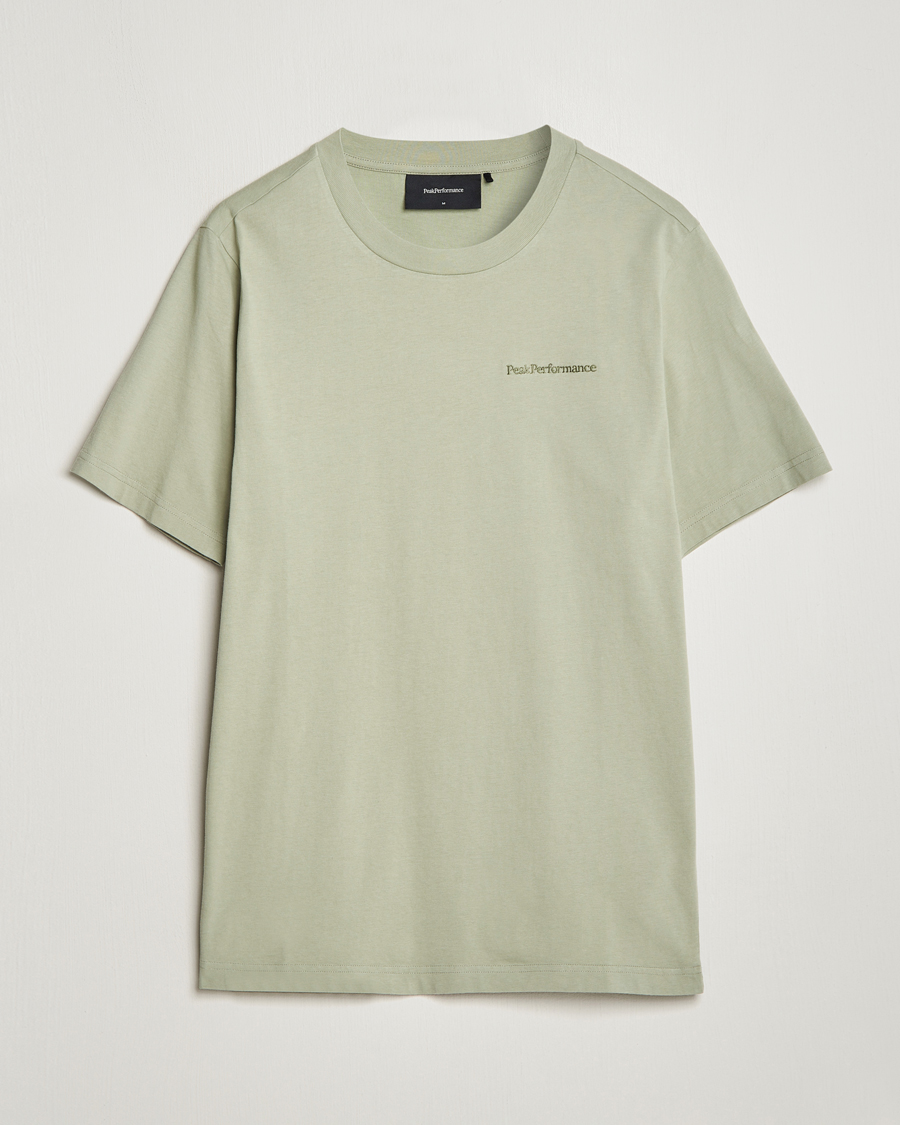 Herren | T-Shirts | Peak Performance | Original Logo Crew Neck T-Shirt Limit Green