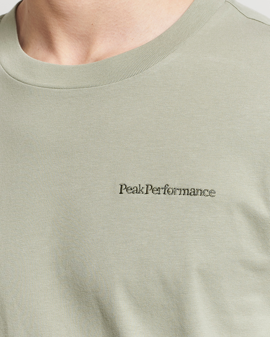 Herren | T-Shirts | Peak Performance | Original Logo Crew Neck T-Shirt Limit Green