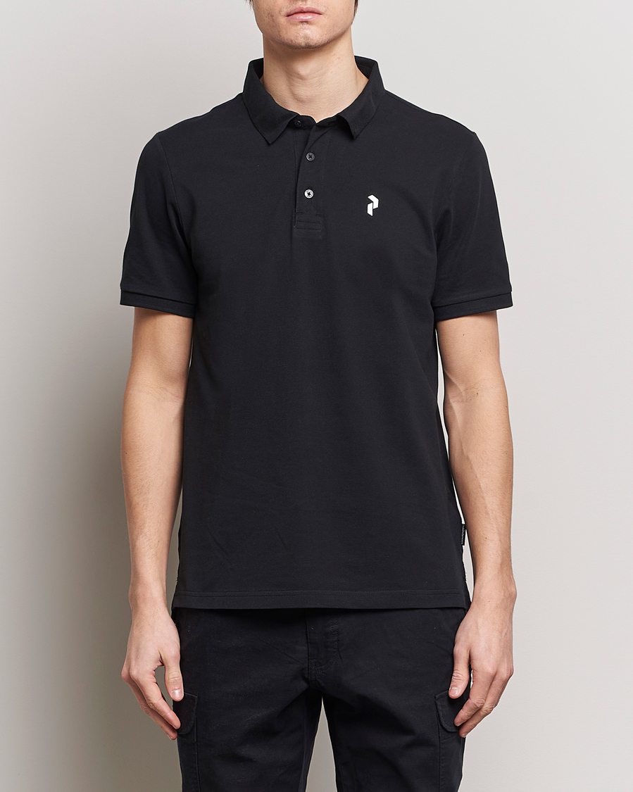 Men | Peak Performance | Peak Performance | Classic Cotton Polo Black