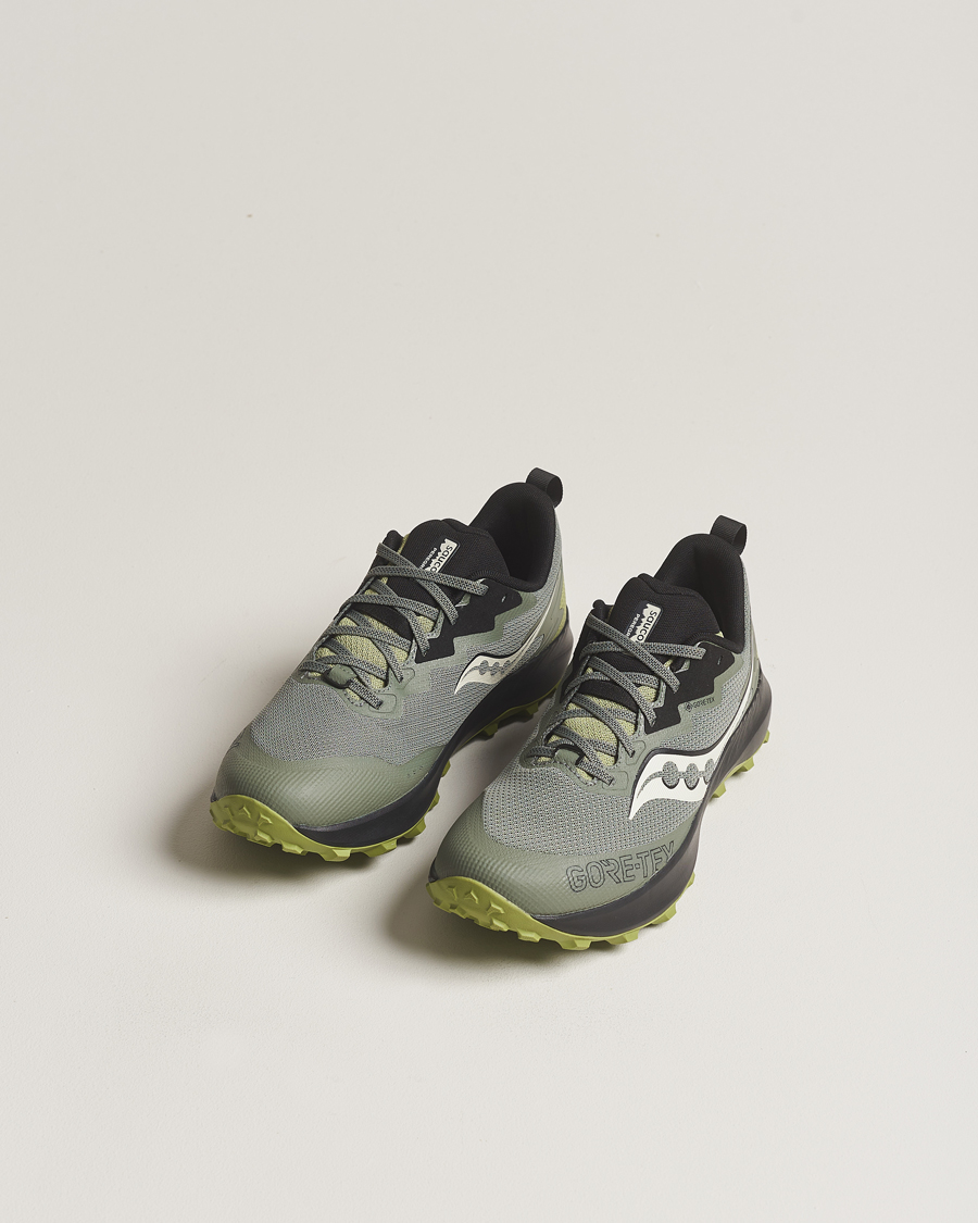 Herren | Hikingschuhe | Saucony | Peregrine 14 Gore-Tex Trail Sneaker Olive