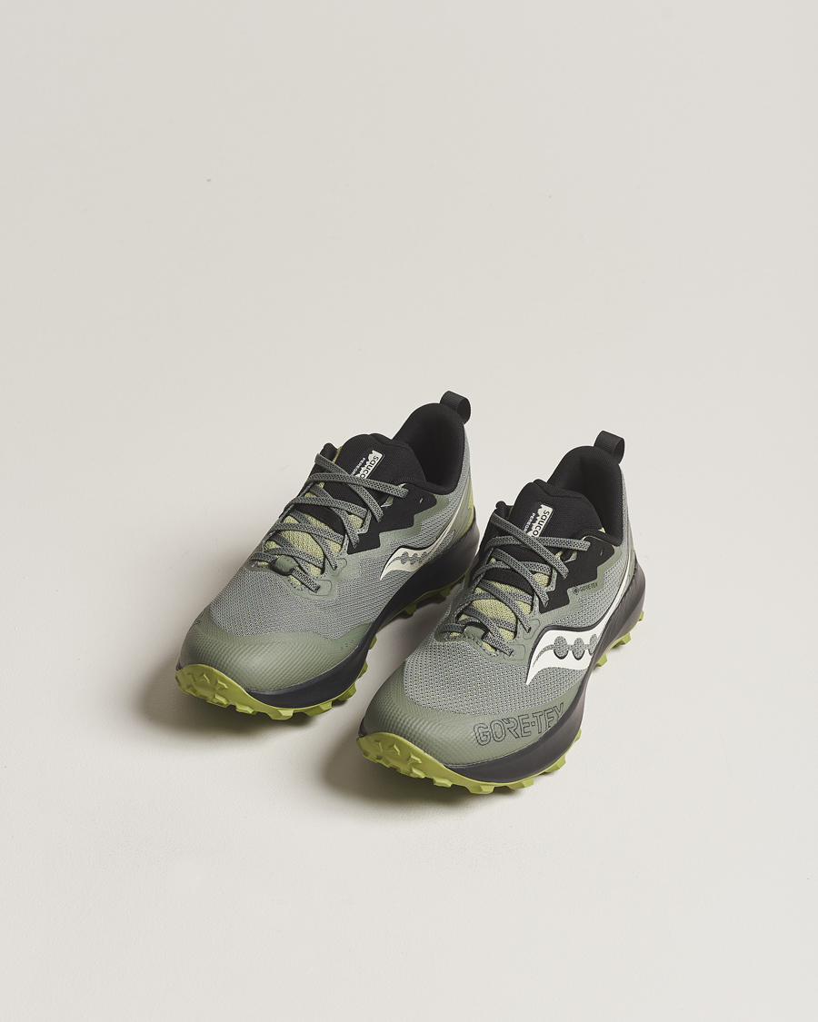 Herren | GORE-TEX | Saucony | Peregrine 14 Gore-Tex Trail Sneaker Olive