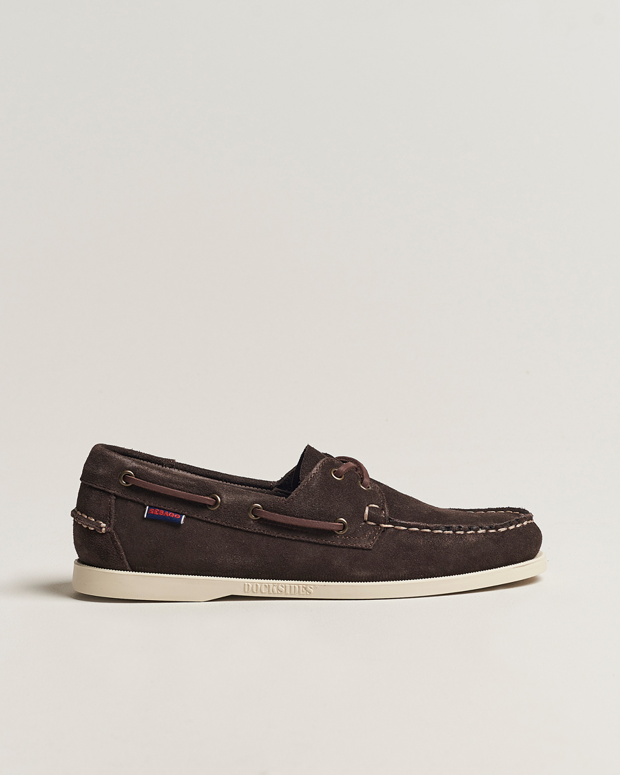 Herren | Segelschuhe | Sebago | Docksides Suede Boat Shoe Moka Brown