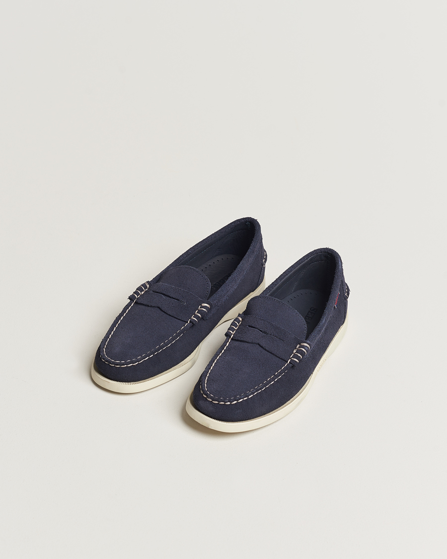 Herren | Sebago | Sebago | Dan Suede Loafer Blue Universe