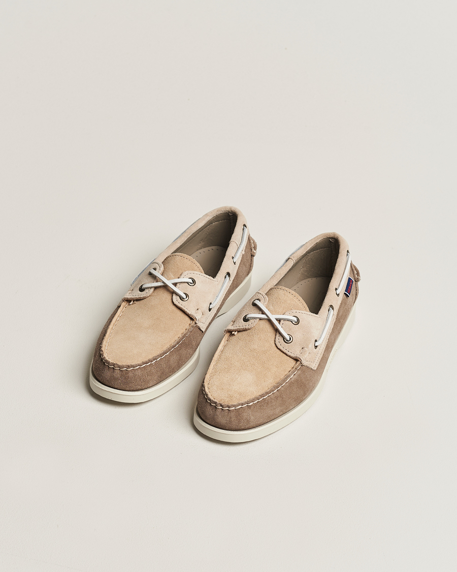 Herren | Schuhe | Sebago | Docksides Portland Jib Boat Shoe Sage/Taupe/Camel