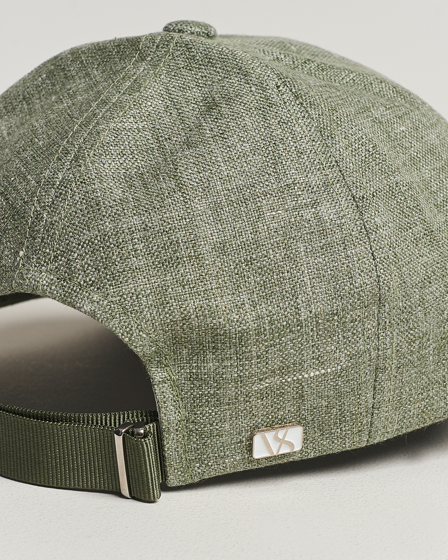 Herren | Varsity Headwear Linen Baseball Cap Pistachio Green | Varsity Headwear | Linen Baseball Cap Pistachio Green