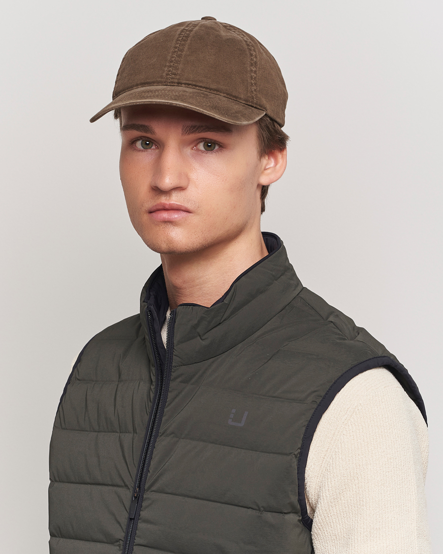 Herr | Varsity Headwear | Varsity Headwear | Washed Cotton Baseball Cap Dark Beige